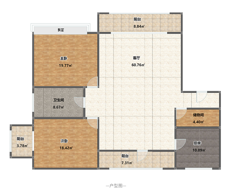 拉迷家居-万科四季花城家户型图